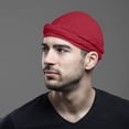 thumbnail image 1 of Xihbxyly Turbante para Hombre, Forrado con Satén y Seda, Diseño Elástico Ajustable, Cómodo para Rastas, Ligero y Transpirable, Perfecto para Dormir o Actividades Al Aire Libre, Talla Única, Versátil, 1 of 4