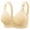 Beige, variant on Deep V Wireless Bras,Full Coverage Underwire Bras Unlined Bra For Large Bust Wirefree Minimizer Bra Push Up Bras Wireless Bra