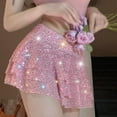 thumbnail image 5 of Women's Sequin Ruffle Layered Mini Skirt Sexy Party Skirt For Club Wear Twill on Midi Skirt 12 Drop Bed Skirt Tennis Skirts Metallic Mini Skirt Long Jean Skirts for Women Adult Skirts for Women Tennis, 5 of 6