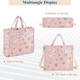 thumbnail image 6 of FORMRS Womens Corduroy Tote Bag Crossbody Shoulder Handbag with Pocket, Love in The Air, 6 of 7