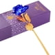 thumbnail image 2 of oro and rosa flores artificiales, siempre chapado en oro and rosa sumergido para , madre, novia, Valentín, de , Azul perfecl rosa eterna, 2 of 7