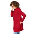 thumbnail image 3 of Woman Within Plus Size Longer-Length Hoodie Sweatshirt., 3 of 6