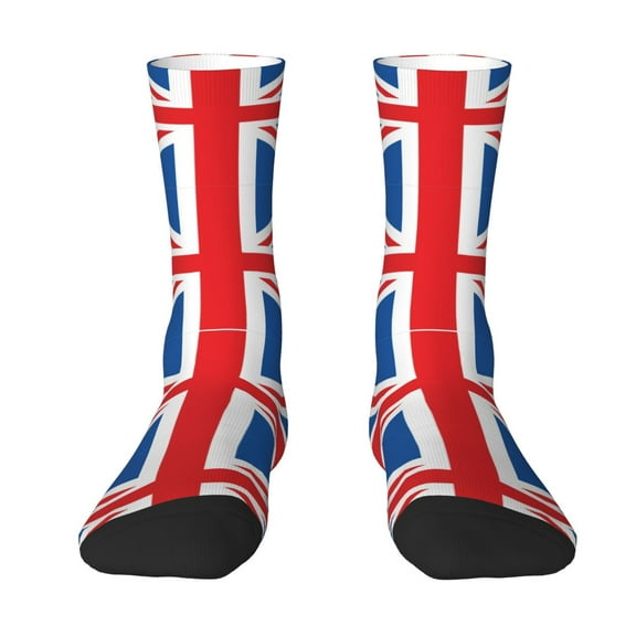 Womens Funny Socks British Flag Printed Patterned Socks Novelty Socks