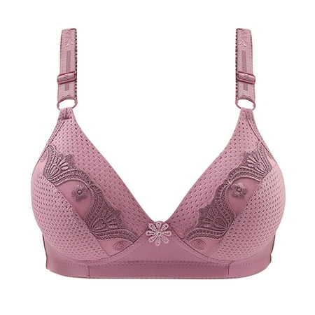Women s Push Up Bra Sexy Lace Deep V Lift Up Bra Comfort Support Everyday Bralette Plus Size Cotton Wireless Lingerie Full Coverage Minimizer Bra Gathering and Breathable Underwear