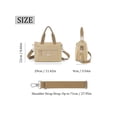 thumbnail image 4 of Gustave Women's Nylon Crossbody Shoulder Bag Multi Pockets Tote Handbag Purse Casual Lightweight Top Handle Satchels for Travel Work Daily - Khaki, 4 of 8