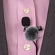 thumbnail image 4 of 2 protectores de viento peludos para micrófonos: protector de viento para micrófono de solapa de solapa, protector de viento Dead Cat para mini micrófono de solapa con clip., 4 of 7