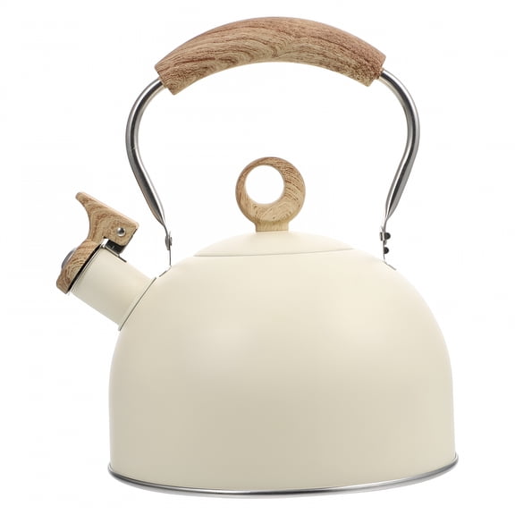 ACDANC 2026 New Stainless Steel Whistling Tea Kettle - White for Boiling Water, Making Tea, Coffee, Hot Beverages, Kitchen Use, Stovetop Heating, and Camping