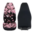 thumbnail image 4 of Uorisanigo Car Seat Covers Front Seats 2 Packs, Fluffy Pink Cherry Blossom Automotive Bucket Seat Covers for Cars SUV Pick-up Truck Sedan Seats Cover Cushion, Auto Accessories Decor, 4 of 7