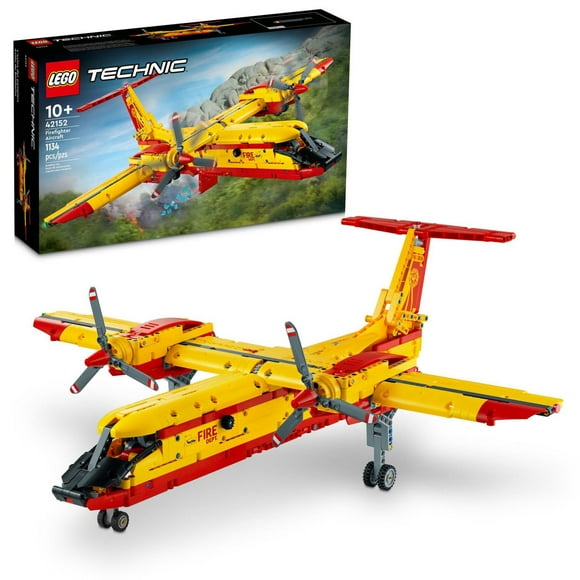 LEGO Technic Firefighter Aircraft Building Toy, Model Airplane Set 42152, with Authentic Fire Rescue Details, Engineering Fire Plane Fun for Boys, Girls, and Kids Ages 10+ Years Old, Airplane Gift, Includes 1134 Pieces, Ages 10+