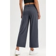 thumbnail image 2 of Pantalones de vestir de pierna ancha Libin para mujer, cintura alta, XS, gris, 2 of 8