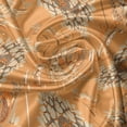 thumbnail image 5 of Ambesonne Tan and Brown Valance Pack of 2, Ottoman Garden, 54"X18", Orange Tan Brown, 5 of 5