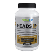 NativeMD Heads Up - A Natural Hair Growth and Wellness System - 240 Plant-Based Capsules - 60-Day Supply