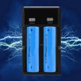 thumbnail image 4 of Charger, USB Charger Protect Battery Portable Dual Slot  For 26650  18500 18350 Battery, 4 of 8
