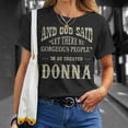 thumbnail image 4 of Personalized Birthday Gift Idea For Person Named Donna Unisex TShirt, 4 of 6
