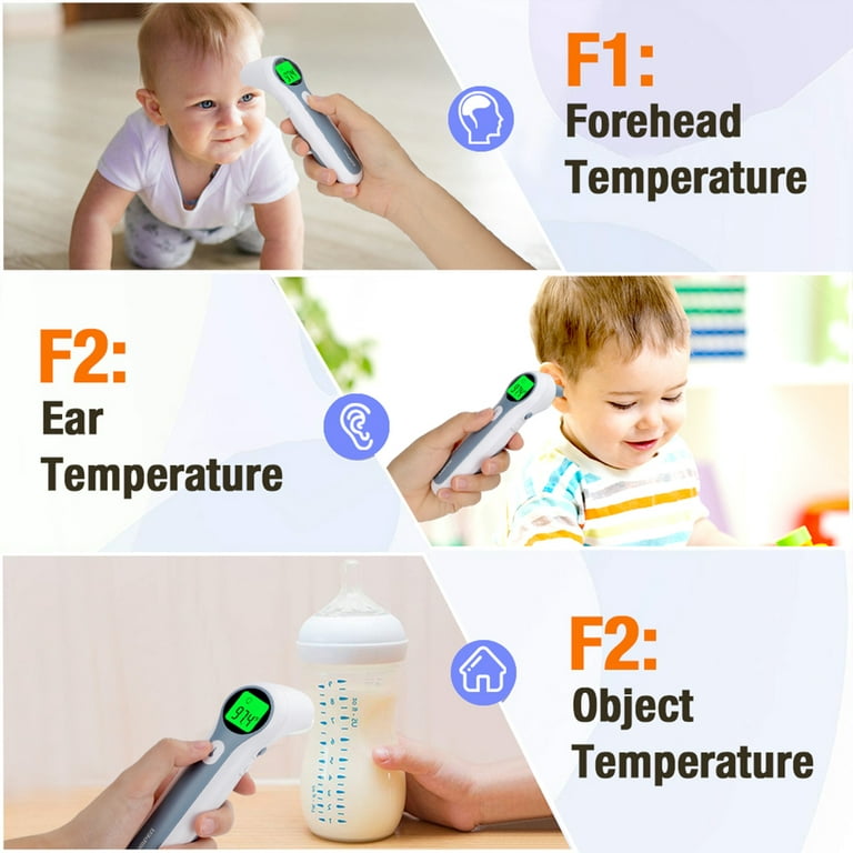 Digital Infrared Thermometer No Touch for Baby, Adult. Forehead Temperature Gun. Instant Accurate Reading, Size: 15.5