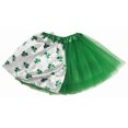 thumbnail image 2 of Petitebelle St Patrick's Day Theme Girl Tulle Tutu 1-10y (Green/Clovers, 1-5 Years), 2 of 2