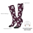 thumbnail image 4 of Daiia Sports Socks skull with hearts Printed Novelty Crew Socks for Men Women Knee High Socks Cotton Socks Soft & Breathable Support Unisex Socks, 4 of 6