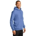 thumbnail image 4 of Port & Co Adult Male Men Heather Long Sleeves Sweatshirt Carolina Blue Large, 4 of 6