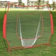 thumbnail image 5 of Baseball Practice Net Rack Rebound Goal Red Sleevelet, Portable Hitting Batting Training Net, 5 of 10