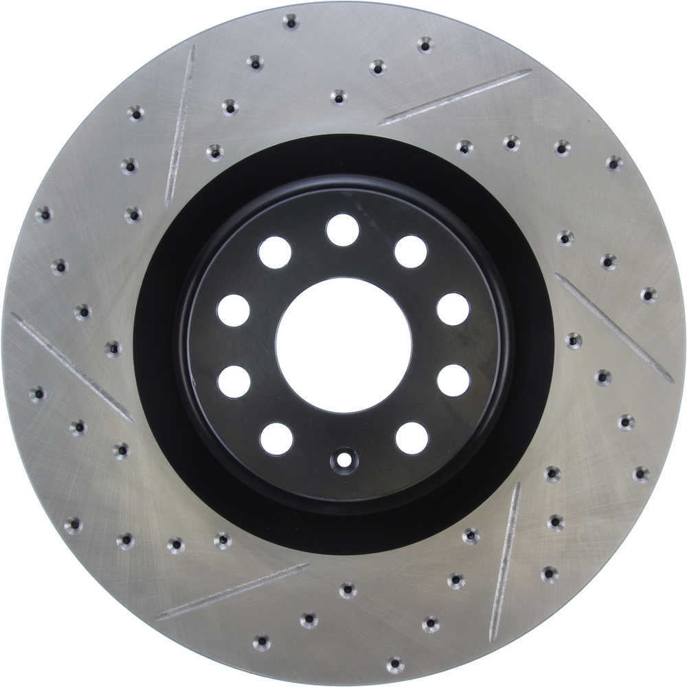 StopTech 09 VW Passat CC / 06-09 Passat Slotted & Drilled Right Front Rotor Fits select: 2008 VOLKSWAGEN R32, 2006-2008 VOLKSWAGEN PASSAT