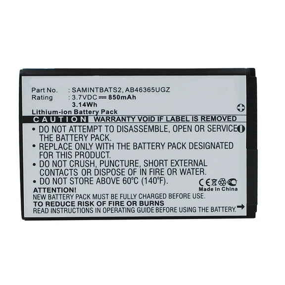 Batteries N Accessories BNA-WB-L3949 Cell Phone Battery - Li-ion, 3.7, 850mAh, Ultra High Capacity Battery - Replacement for Samsung AB463651GZ, AB463651GZBSTD Battery