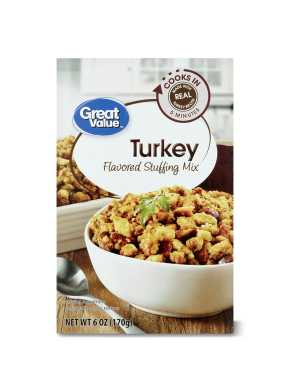 Great Value Turkey Flavored Stuffing Mix, 6 oz