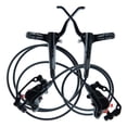 thumbnail image 2 of MTB Bike Brake Hydraulic Disc Oil Brakes with Lever Set Pre-Filled with 2 rotor left front right back, 2 of 10