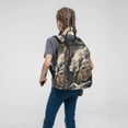 thumbnail image 5 of Honeii Graceful Snow Leopard Print Lightweight Backpacks,Carry on Backpack,Durable Backpack for School, Work & Travel, 5 of 7