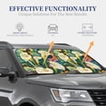 thumbnail image 4 of Fotbe Tropical Floral Jungle 2-Piece Car Windshield Sun Shade | Sun Blocker for Car Windshield | Foldable Automotive Interior Accessories for Sun Protection-Large, 4 of 6