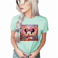 thumbnail image 3 of Minnie Colorful Paint Drops Graphic T-Shirt (Mint-3X Large), 3 of 5
