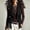 Black, variant on Guieoi Fringe Vest for Women Faux Suede Sleeveless Tassel Top Outerwear Casual Layering Dressy Tank Black XL