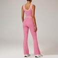thumbnail image 5 of Purcolt Womens 2 Piece Sport Outfits Summer Crew Neck Crop Sleeveless Tank Tops and Crossing Legging Tracksuit Athletic Matching Set for Yoga Workout Gym, 5 of 8