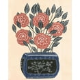 thumbnail image 2 of Wang, Melissa 20x24 Black Ornate Wood Framed with Double Matting Museum Art Print Titled - Vase of Flowers II, 2 of 4