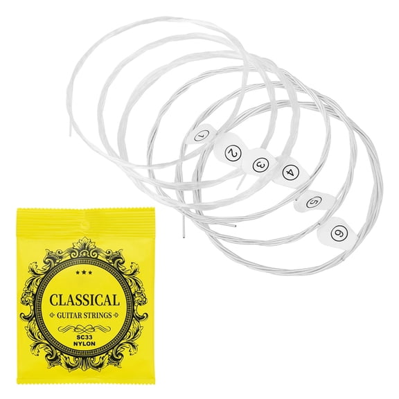 SIEYIO 6Pcs Classical Acoustics Guitar Strings .028-.043 Folk Guitar Nylon Strings