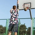 thumbnail image 5 of Naloa Rabbit And Rose Basketball Jersey Reversible Men's Mesh Athletic Sports Shirts Training Practice S-4XLMedium, 5 of 6