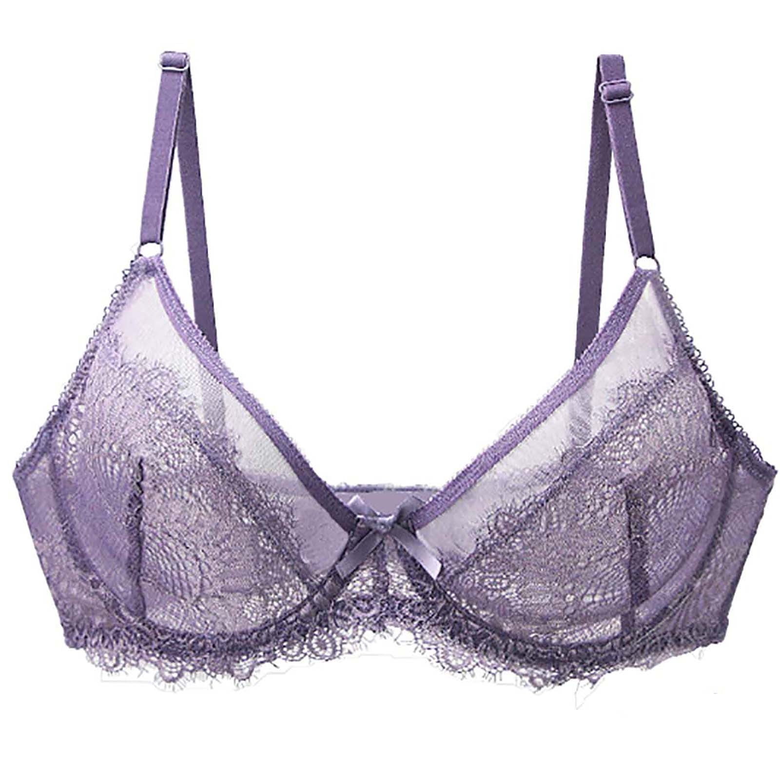 Buy Mod & Shy Solid Soft Net Lingerie Set Purple online