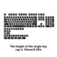 thumbnail image 3 of Full Set Of 136 PBT Keycaps Simple Minimalist Styles for Various Keyboard Models Keycap 10mm Height MX Switches, 3 of 4