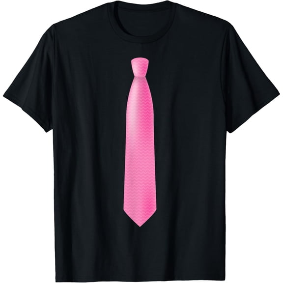 Necktie Dress T-Shirt for Weddings, Prom, Office, ReceptionsMen and women, Black T-shirt, size: Extra large