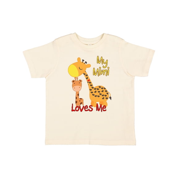 Inktastic My Mimi Loves Me Giraffe Boys or Girls Toddler T-Shirt