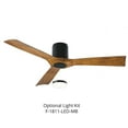 thumbnail image 2 of Aviator 54" Matte Black/Distressed Koa Smart Flush Mount Ceiling Fan with Remote Control, 2 of 8