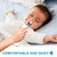 thumbnail image 2 of TiokMc Baby Nasal Aspirator Automatic Nose Sucker Cleaner Nose Mucus Boogies Vacuum Cleaner with 3 Levels of Suction Rechargeable Portable Mucus Remover for Newborn Infant Toddler Kid, 2 of 8
