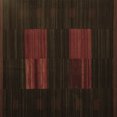 thumbnail image 1 of Ahgly Company Indoor Square Abstract Brown Contemporary Area Rugs, 5' Square, 1 of 4