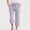 Purple, variant on ATOGUTA Girl Wide Leg Capris with Pockets Wide Leg Drawstring Capris Summer Kid Loose Straight Cropped Sweatpant Size 4T-14, Pink