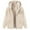 Beige, variant on Uaswgudfs ​Women's Fleece-Lined Fall/Winter Hooded Jacket: Zip Closure w/ Heart Print & Functional Pockets​