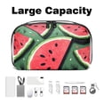 thumbnail image 3 of Watermelon Electronic Organizer Travel Case, Waterproof Oxford Cloth Storage Pouch Bag, Box with Cord Organizer Storage for Computer Cable Organizer, 5.9x9.44x3.14 in., 3 of 6