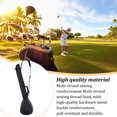 thumbnail image 4 of Riwesomey Bolsas para palos de Golf, bandolera de nailon portátil con bandas de Color, cremallera de gran capacidad, duraderas, resistentes, desmontables, Artesanía Negro Plata Riwesomey TO010313-02B, 4 of 6