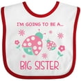thumbnail image 3 of Inktastic I'm Going to Be a Big Sister Girls Baby Bib, 3 of 4
