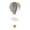 Gray, variant on Beauos Orange Hot Air Balloon Hanging Decor Paper Cloud Garland for Graduation Party Nursery Bedroom Home Decor (1Pcs, 7.5X7In)
