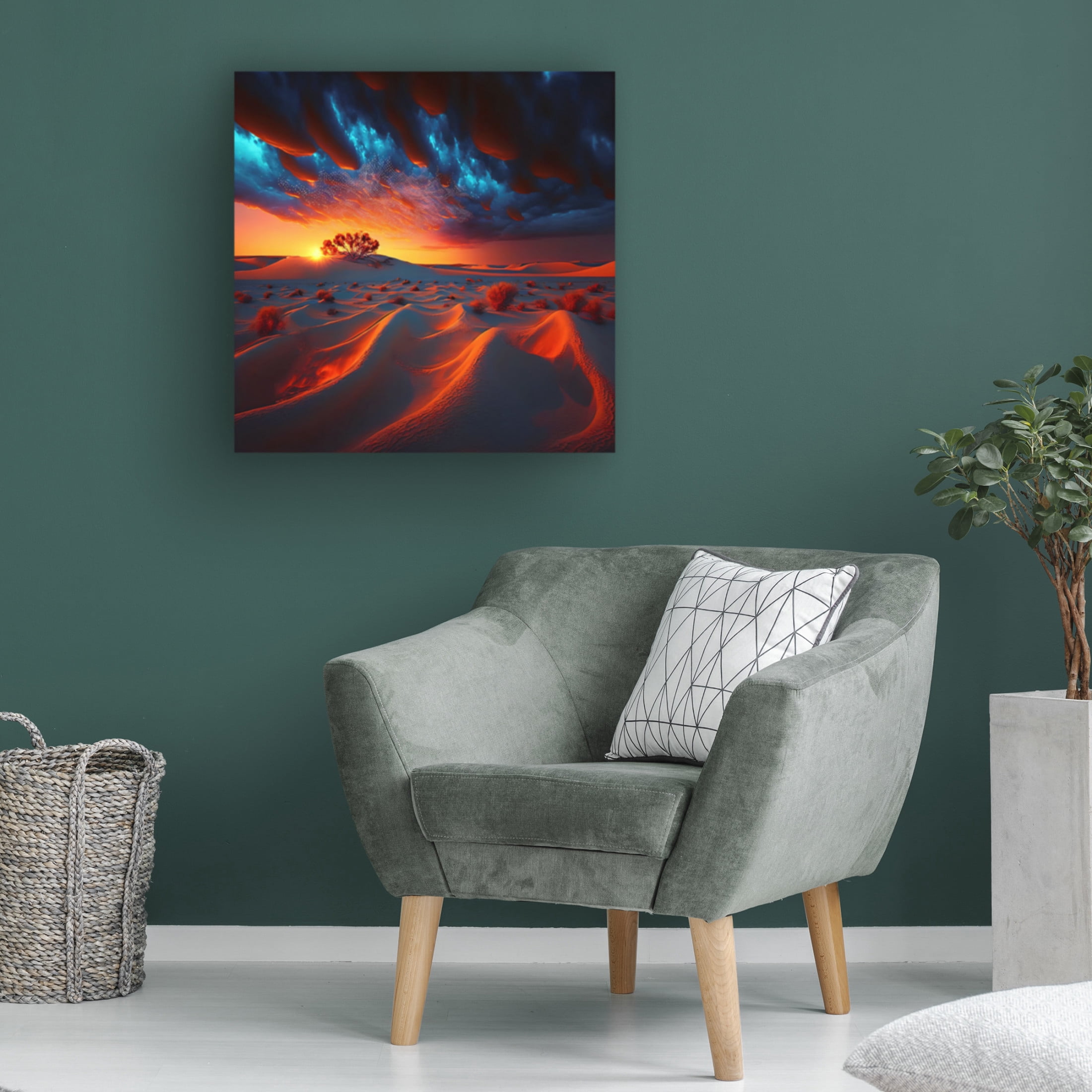 Canvas Wall Art - Ray Heere 'Desert Of Dreams 9' Wall Art for Living Room, Bedroom, or Office Décor by Trademark Fine Art - 35 x 35 Inches