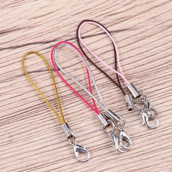 FELTECHELECTR 200Pcs Mobile Phone Wrist Strap for Trinkets and Handmade Jewelry Accessories